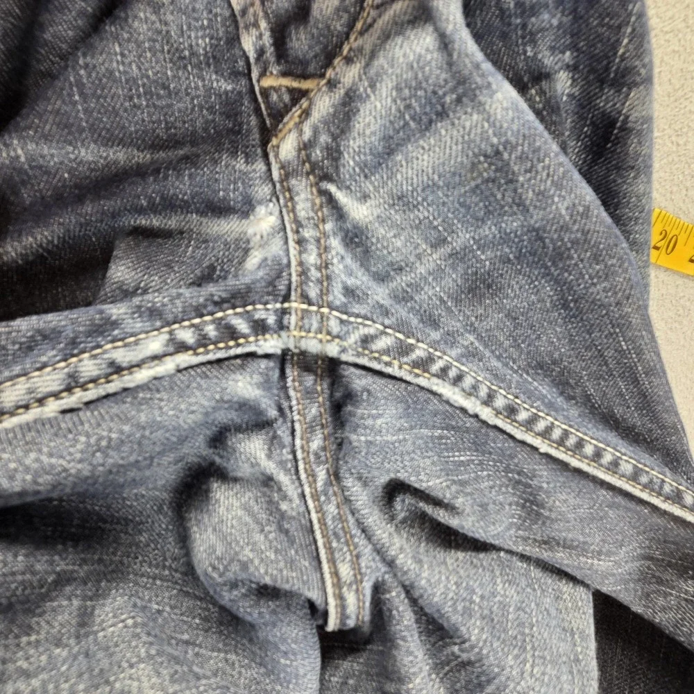 Diesel Jeans Mens 31x32 Blue Larkee Regular Straight Button Fly Dark Wash 0088Z